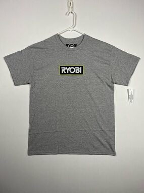 Ryobi Logo Gray T-Shirt (Brand New With Tag) 18V Battery Power Tools Grey Tee